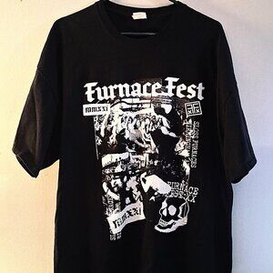 Furnace Fest 2021 Hardcore Punk Festival XXL Concert T Shirt Birmingham AL